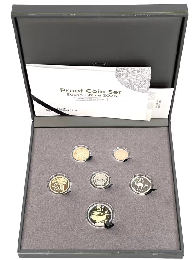 2026 South Africa Proof Coin Set in original mint box