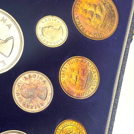 1953 South Africa Union Proof Coin Set in original mint box **Mintage ONLY 2000*