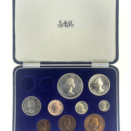 1953 South Africa Union Proof Coin Set in original mint box **Mintage ONLY 2000*
