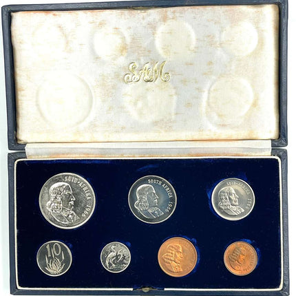 1966 South Africa Proof Coin Set in original mint box **Mintage ONLY 15000**