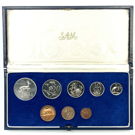 1971 South Africa Proof Coin Set in original mint box **Mintage ONLY 5000**