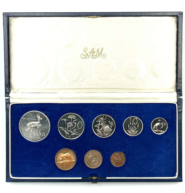 1971 South Africa Proof Coin Set in original mint box **Mintage ONLY 5000**
