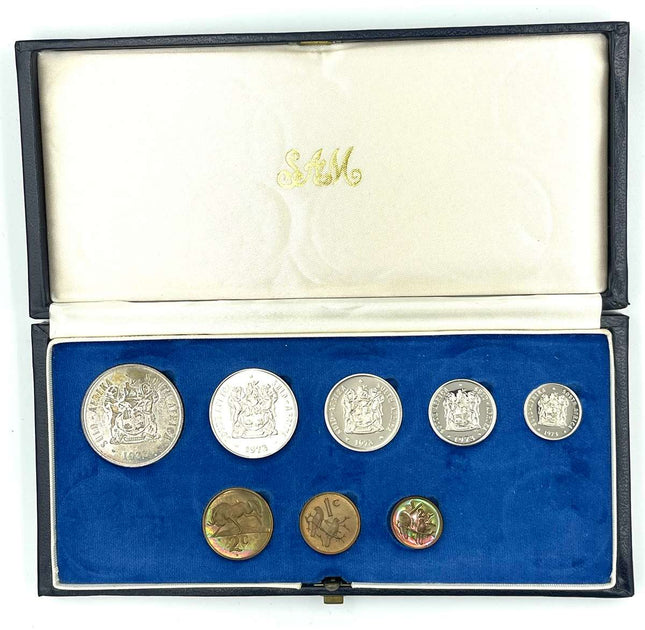 1973 South Africa Proof Coin Set in original mint box **Mintage ONLY 4000*