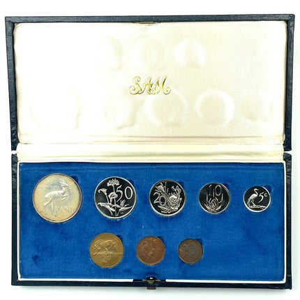 1976 South Africa Proof Coin Set in original mint box **Mintage ONLY 7000**