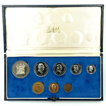 1976 South Africa Proof Coin Set in original mint box **Mintage ONLY 7000**