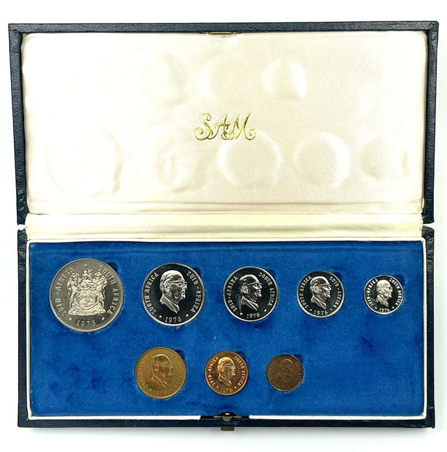 1976 South Africa Proof Coin Set in original mint box **Mintage ONLY 7000**