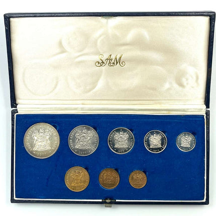 1977 South Africa Proof Coin Set in original mint box **Mintage ONLY 7000**
