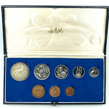 1977 South Africa Proof Coin Set in original mint box **Mintage ONLY 7000**