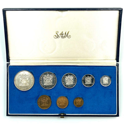 1977 South Africa Proof Coin Set in original mint box **Mintage ONLY 7000**