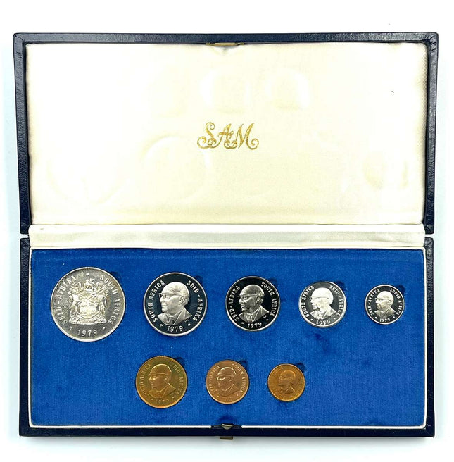 1979 South Africa Proof Coin Set in original mint box **Mintage ONLY 5000**
