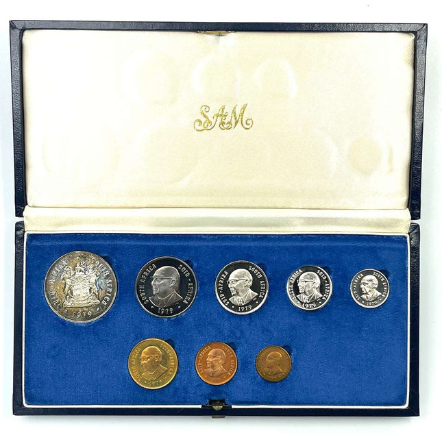 1979 South Africa Proof Coin Set in original mint box **Mintage ONLY 5000**