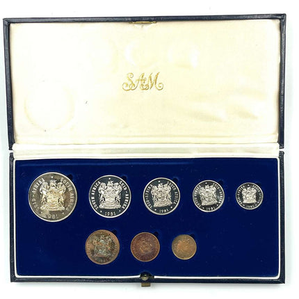 1981 South Africa Proof Coin Set in original mint box **Mintage ONLY 4000**