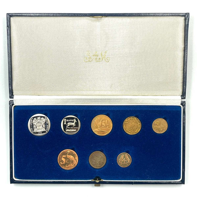 1990 South Africa Proof Coin Set in original mint box **Mintage ONLY 10239**