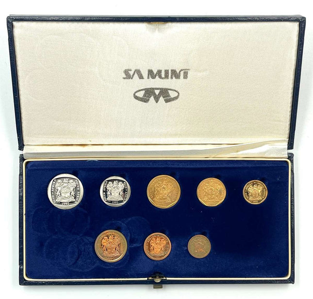 1992 South Africa Proof Coin Set in original mint box **Mintage ONLY 10263**