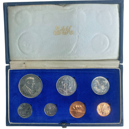 1967 South Africa Proof Coin Set in original mint box **Mintage ONLY 15000**