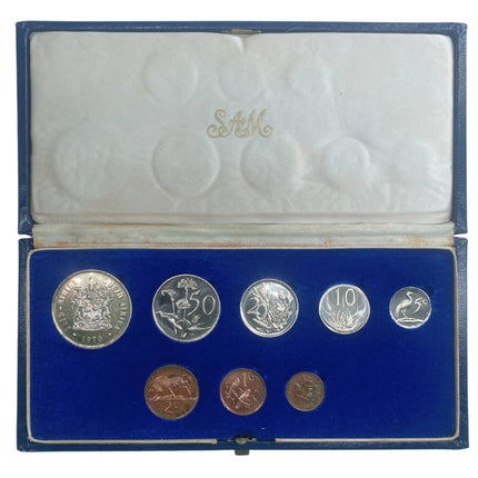 1970 South Africa Proof Coin Set in original mint box **Mintage ONLY 4000**