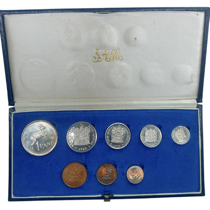 1978 South Africa Proof Coin Set in original mint box **Mintage ONLY 7000**
