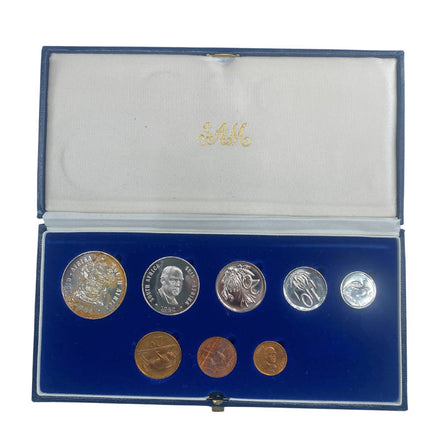 1982 South Africa Proof Coin Set in original mint box **Mintage ONLY 4900**