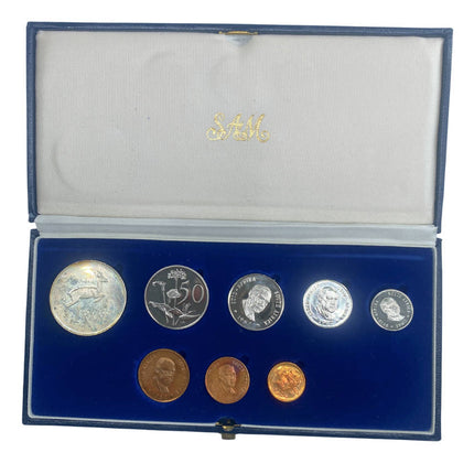 1982 South Africa Proof Coin Set in original mint box **Mintage ONLY 4900**