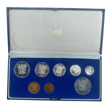 1987 South Africa Proof Coin Set in original mint box **Mintage ONLY 6781**