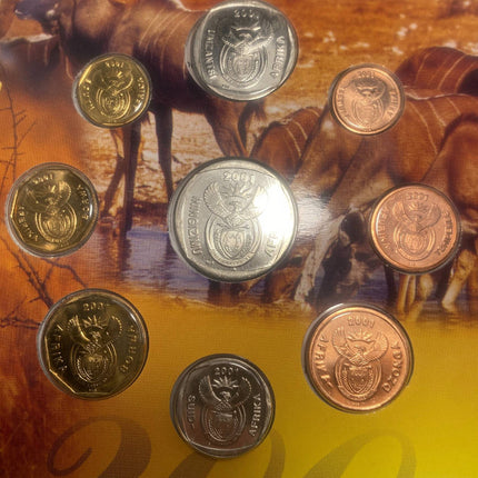 2001 South Africa (UNC) Uncirculated Mint Set * **Mintage ONLY 5,577**