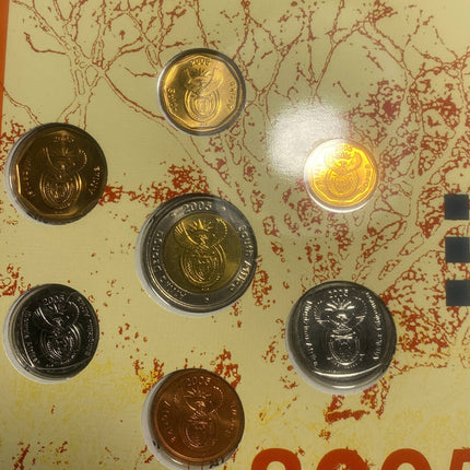 2005 South Africa (UNC) Uncirculated Mint Set * **Mintage ONLY 1,870**