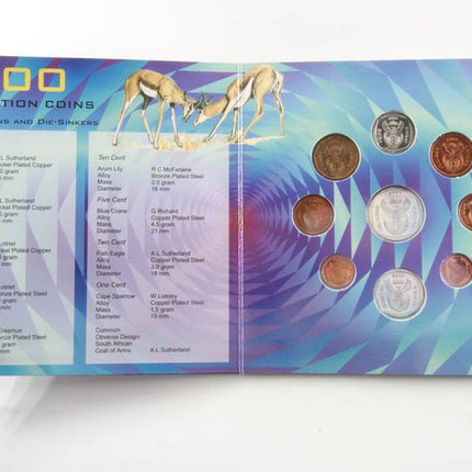 2000 South Africa (UNC) Uncirculated Mint Pack Set - New Coat of Arms