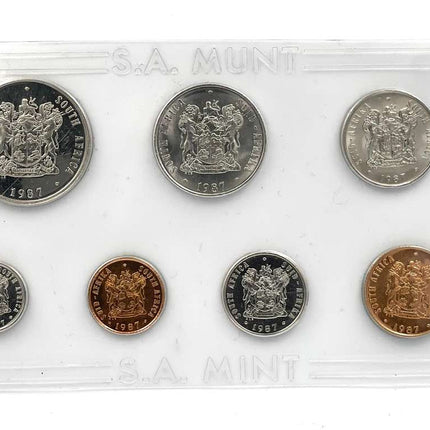 1987 South Africa (UNC) Uncirculated Mint Pack Set * **Mintage ONLY 7,642**
