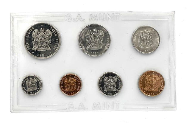1987 South Africa (UNC) Uncirculated Mint Pack Set * **Mintage ONLY 7,642**