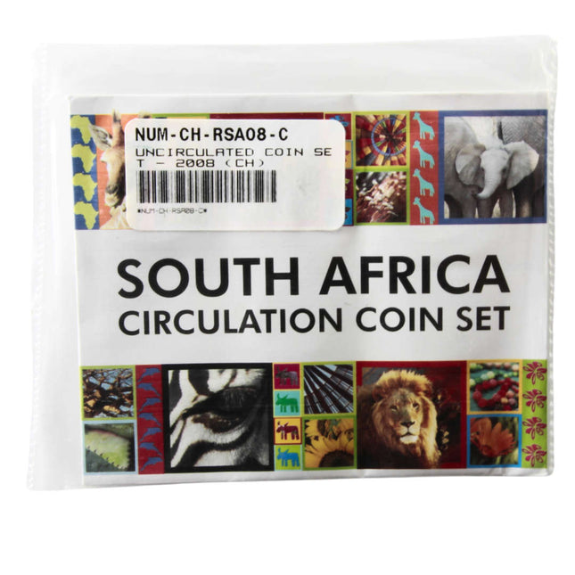 2008 South Africa Mint pack Circulation coin set (Mintage ONLY 836) ***STILL SEALED***