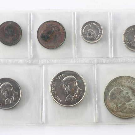 1968 Afrikaans Suid Africa (UNC) Uncirculated Mint Pack Set (Silver R1) * **Mintage ONLY 20,100**