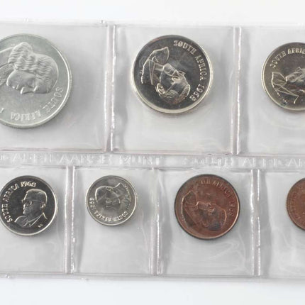 1968 English South Africa (UNC) Uncirculated Mint Pack Set (silver R1)* **Mintage ONLY 20,000**