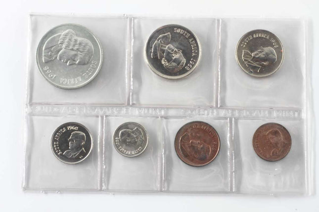 1968 English South Africa (UNC) Uncirculated Mint Pack Set (silver R1)* **Mintage ONLY 20,000**