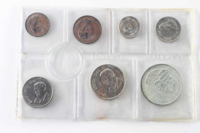 1968 English South Africa (UNC) Uncirculated Mint Pack Set (Silver R1) * **Mintage ONLY 20,000**