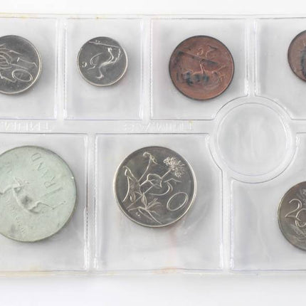 1968 English South Africa (UNC) Uncirculated Mint Pack Set (Silver R1) * **Mintage ONLY 20,000**