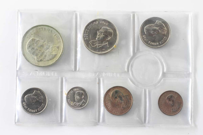 1968 English South Africa (UNC) Uncirculated Mint Pack Set (Silver R1)* **Mintage ONLY 20,000**