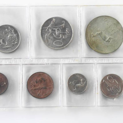 1968 English South Africa (UNC) Uncirculated Mint Pack Set (Silver R1)* **Mintage ONLY 20,000**