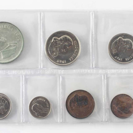 1969 Afrikaans Suid Africa (UNC) Uncirculated Mint Pack Set (Silver R1)* **Mintage ONLY 7,500**
