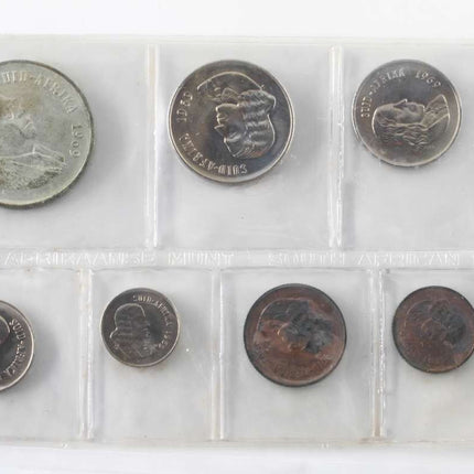 1969 Afrikaans Suid Africa (UNC) Uncirculated Mint Pack Set (Silver R1)* **Mintage ONLY 7,500**