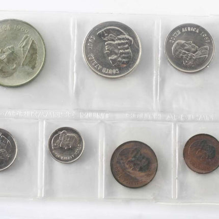 1969 English South Africa (UNC) Uncirculated Mint Pack Set (Silver R1) * **Mintage ONLY 7,500**