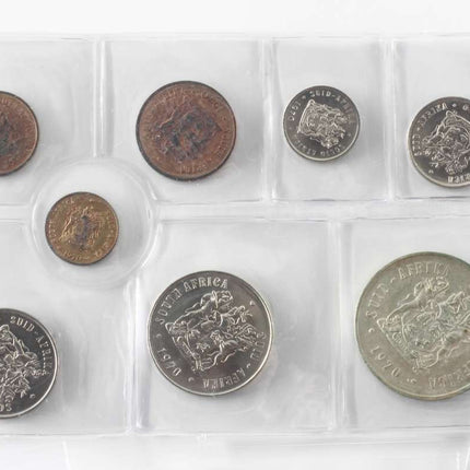 1970 South Africa (UNC) Uncirculated Mint Pack Set (Silver R1)* **Mintage ONLY 20,000**