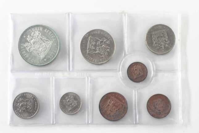 1972 South Africa (UNC) Uncirculated Mint Pack Set (Silver R1) * **Mintage ONLY 20,000**
