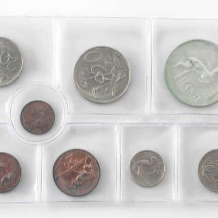 1972 South Africa (UNC) Uncirculated Mint Pack Set (Silver R1) * **Mintage ONLY 20,000**