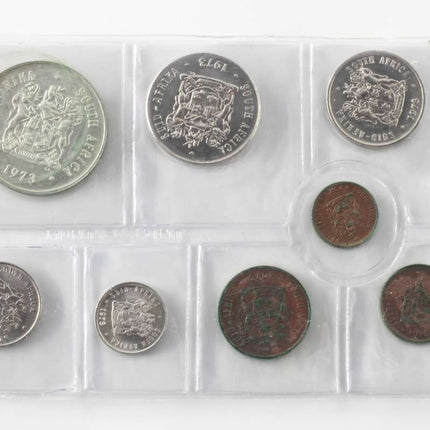 1973 South Africa (UNC) Uncirculated Mint Pack Set (Silver R1) * **Mintage ONLY 20,000**