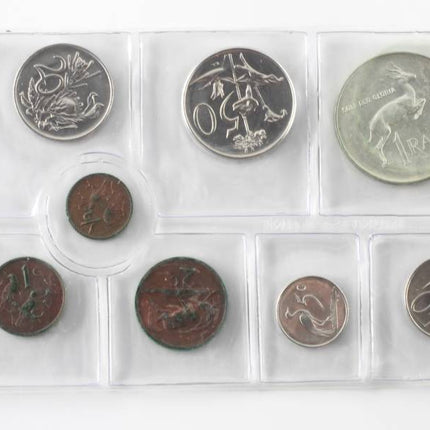 1973 South Africa (UNC) Uncirculated Mint Pack Set (Silver R1) * **Mintage ONLY 20,000**