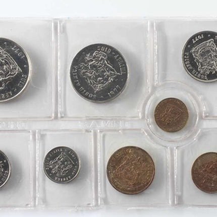 1977 South Africa (UNC) Uncirculated Mint Pack Set * **Mintage ONLY 20,000**