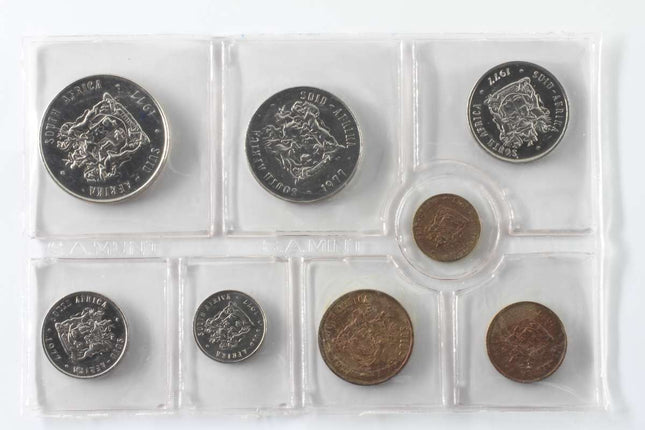 1977 South Africa (UNC) Uncirculated Mint Pack Set * **Mintage ONLY 20,000**