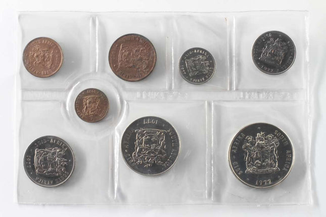 1977 South Africa (UNC) Uncirculated Mint Pack Set  * **Mintage ONLY 20,000**