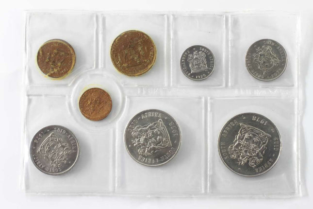 1978 South Africa (UNC) Uncirculated Mint Pack Set  * **Mintage ONLY 20,000**