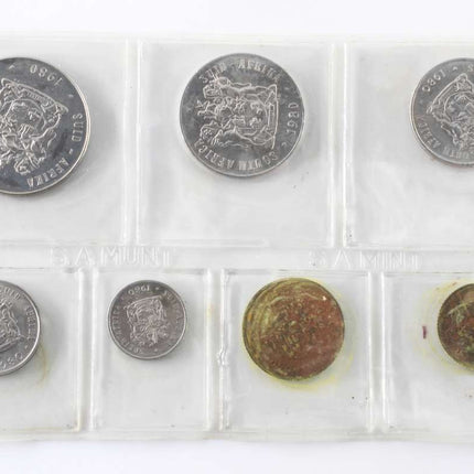 1980 South Africa (UNC) Uncirculated Mint Pack Set * **Mintage ONLY 20,000**